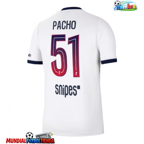 Camiseta Paris Saint-Germain Willian Pacho #51 Segunda Equipación Replica 2026-27 mangas cortas